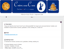 Tablet Screenshot of crepeandcake.com